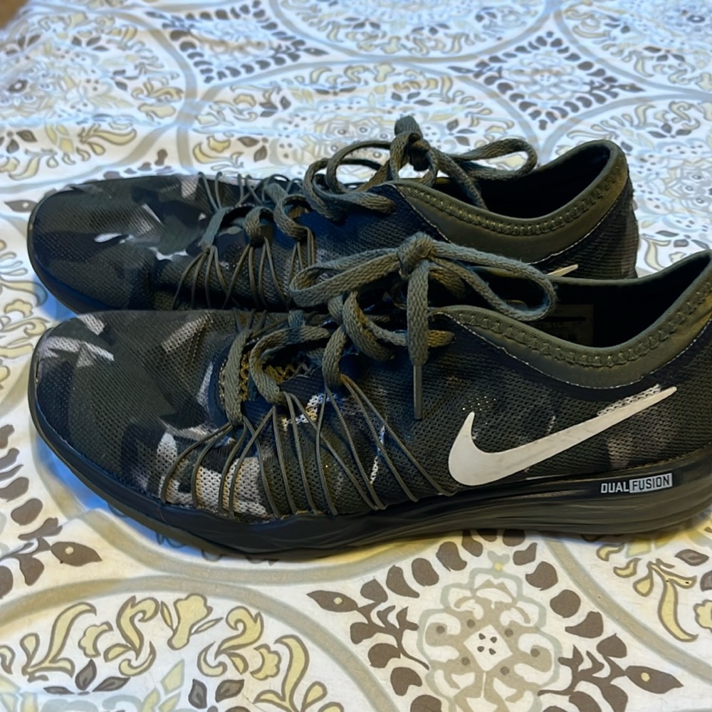 Nike camo athletic shoes.
